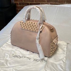 Michael Kors Austin Medium Leather Bowling Satchel - NWT